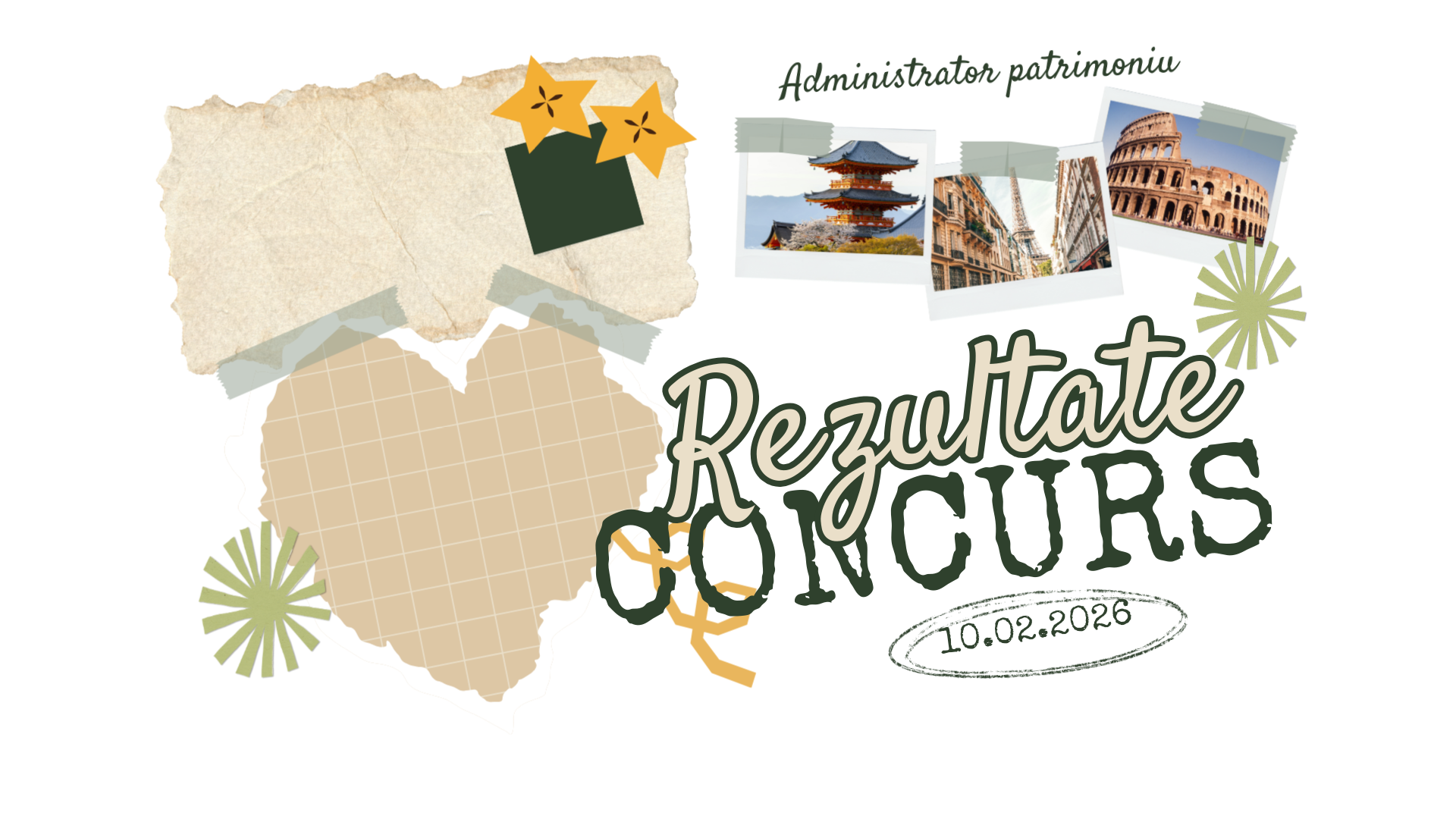 Concurs ocupare post administrator de patrimoniu – rezultatele probei scrise