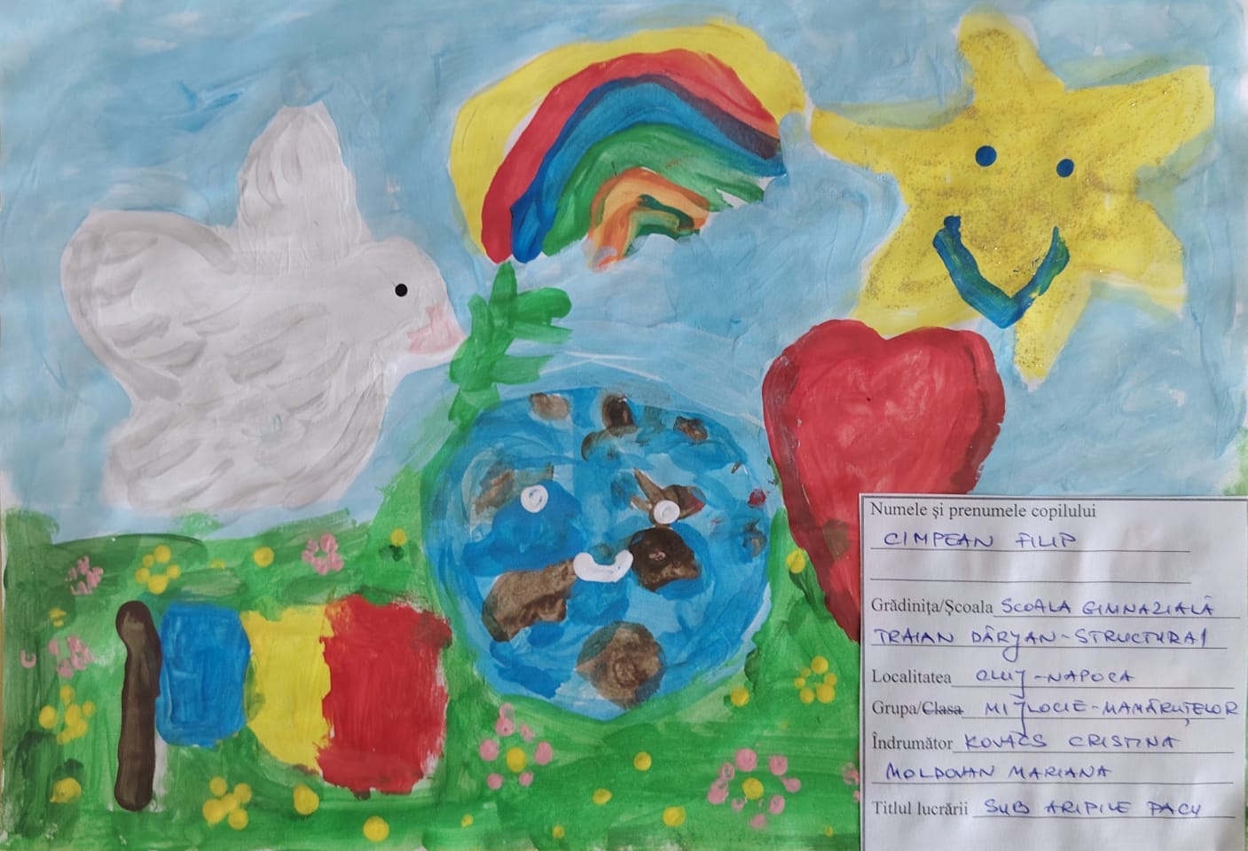 Proiectul educational internațional, “Culori pentru pace”